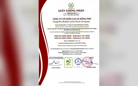 CERTIFICATE VNCE-PEFC-COC-00029